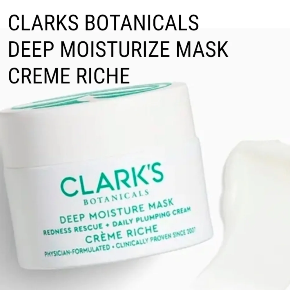 Clarks Botanicals Deep Moisterizing Mask Creme Riche Full Size NIB - Picture 1 of 7
